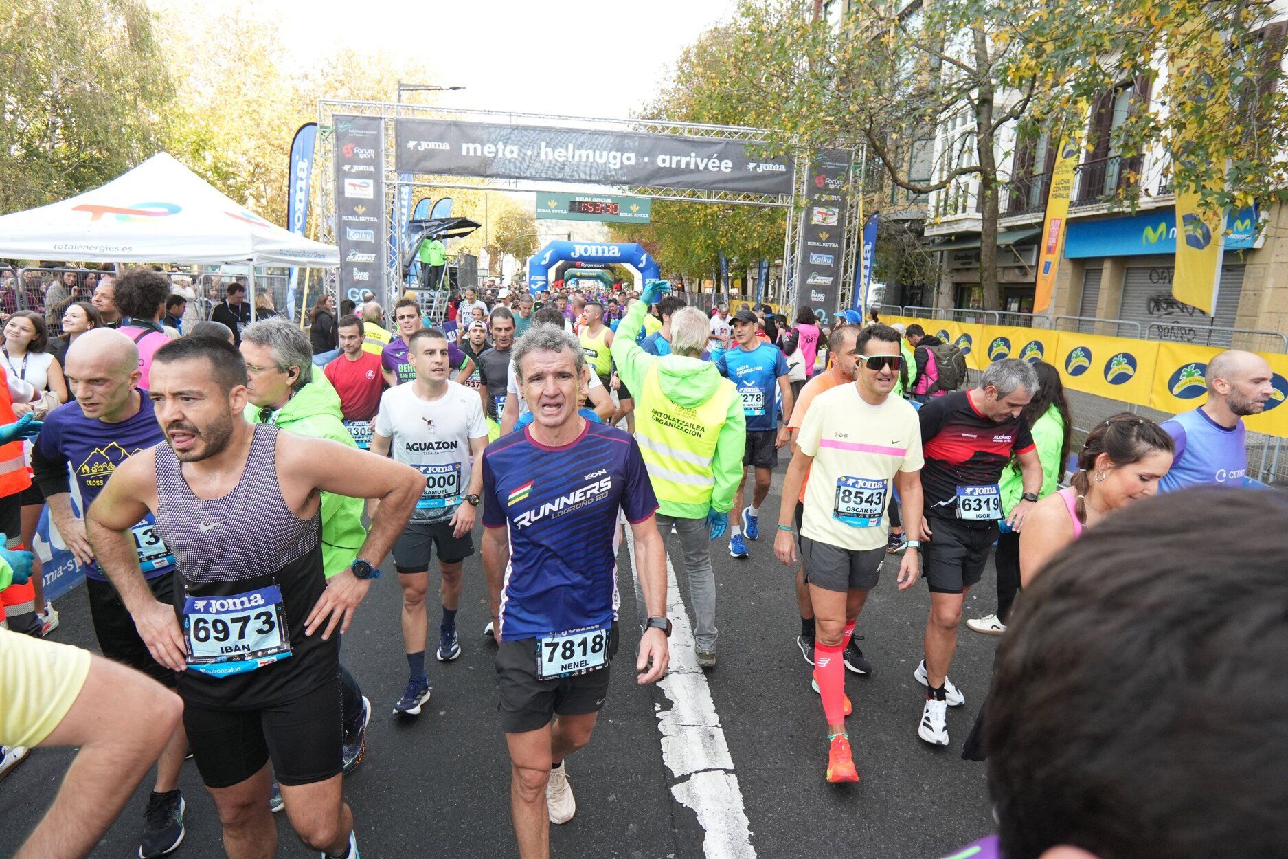Los últimos metros de la Behobia