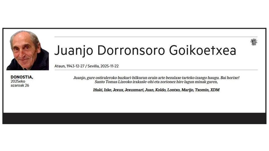 JUANJO DORRONSORO GOIKOETXEA