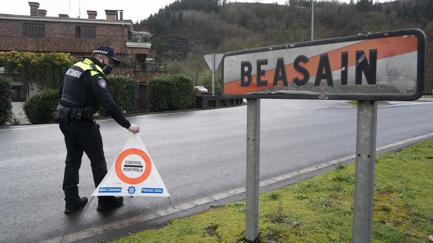 Cortada la carretera en Beasain en dirección Ordizia