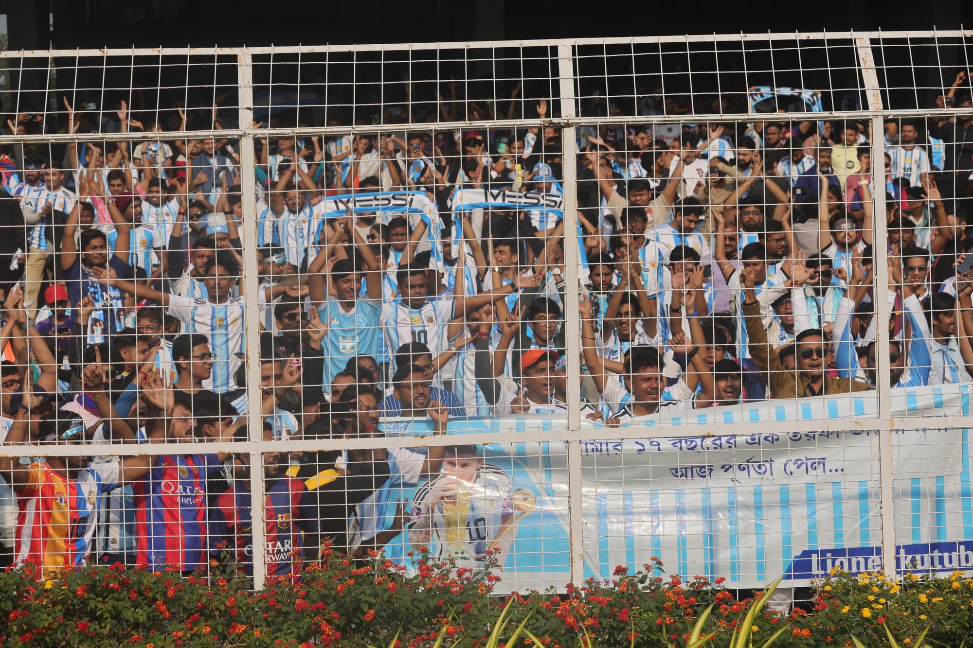 Imágenes de la visita de Messi a India