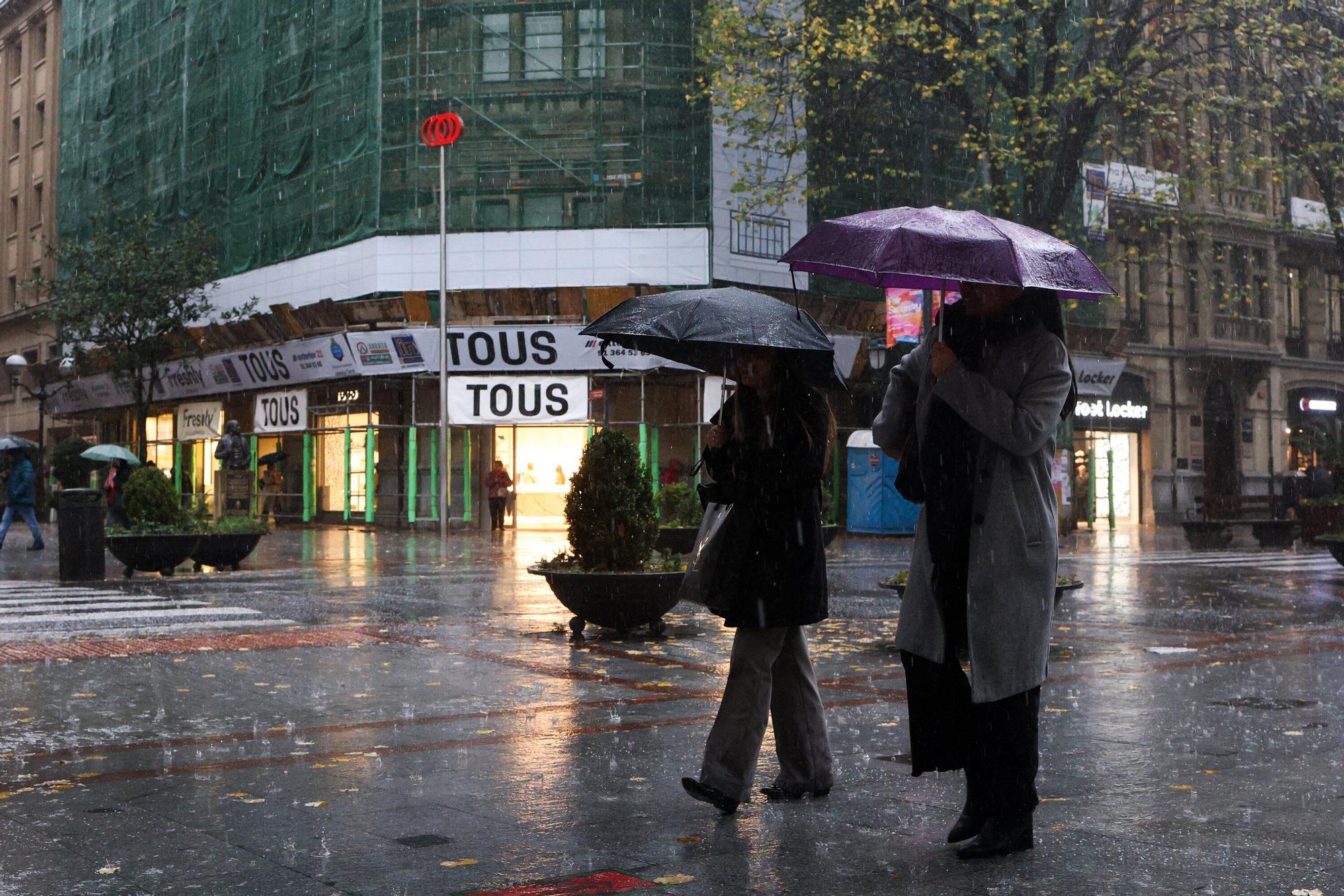 Temporal de frío, granizo y nieve en Bizkaia