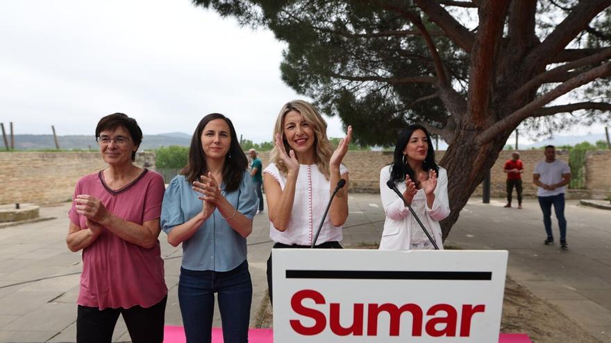 Díaz y Belarra piden juntas el voto por primera vez tras la crisis entre Sumar y Podemos