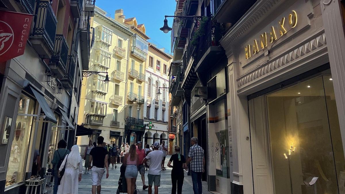 Imagen de la calle Zapatería, de Pamplona.