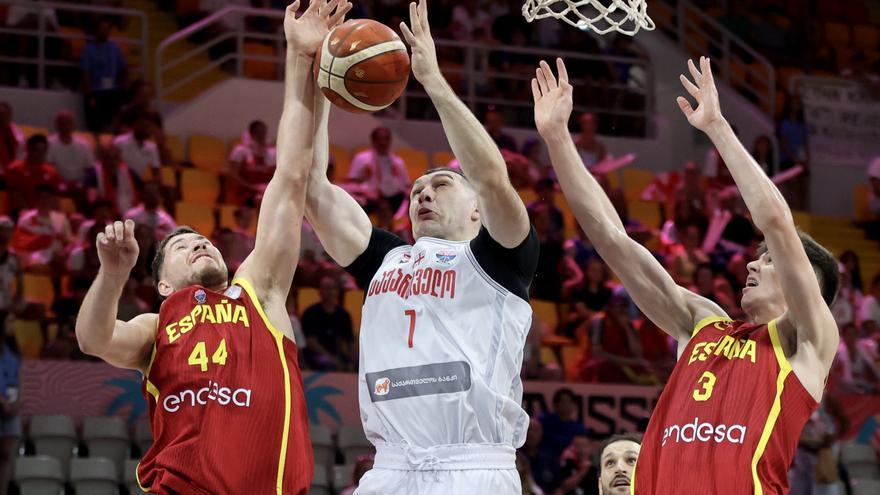 España se estrella contra el muro de Georgia en su debut en el Eurobasket