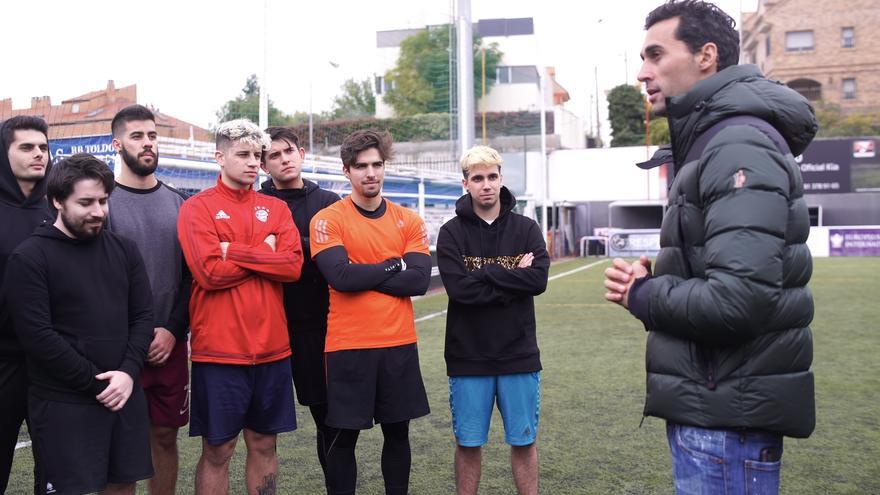 La época en la que Álvaro Arbeloa entrenaba al influencer zumaiarra Telmo Trenado