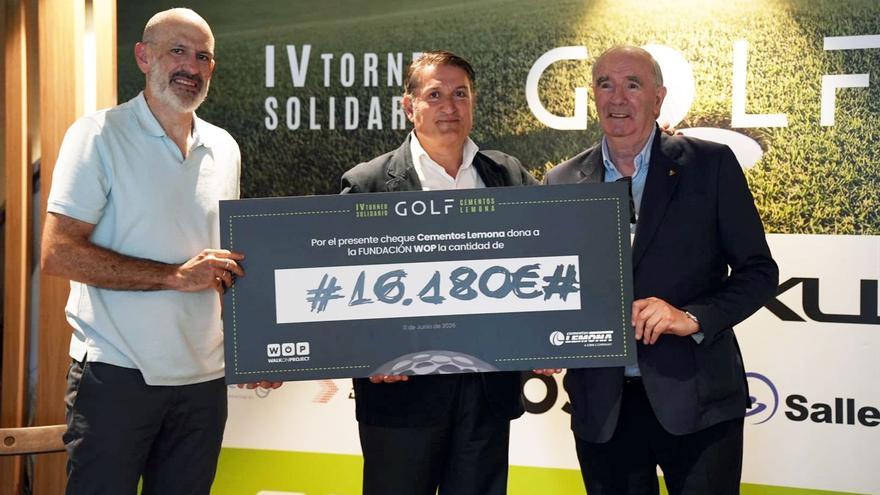 El torneo solidario de golf de Cementos Lemona recauda 16.180 euros