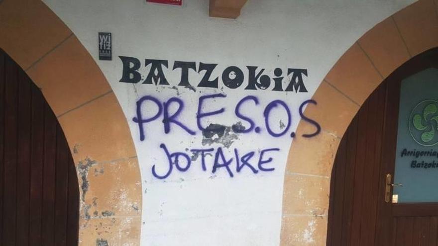 Pintadas en el Batzoki de Arrigorriaga.