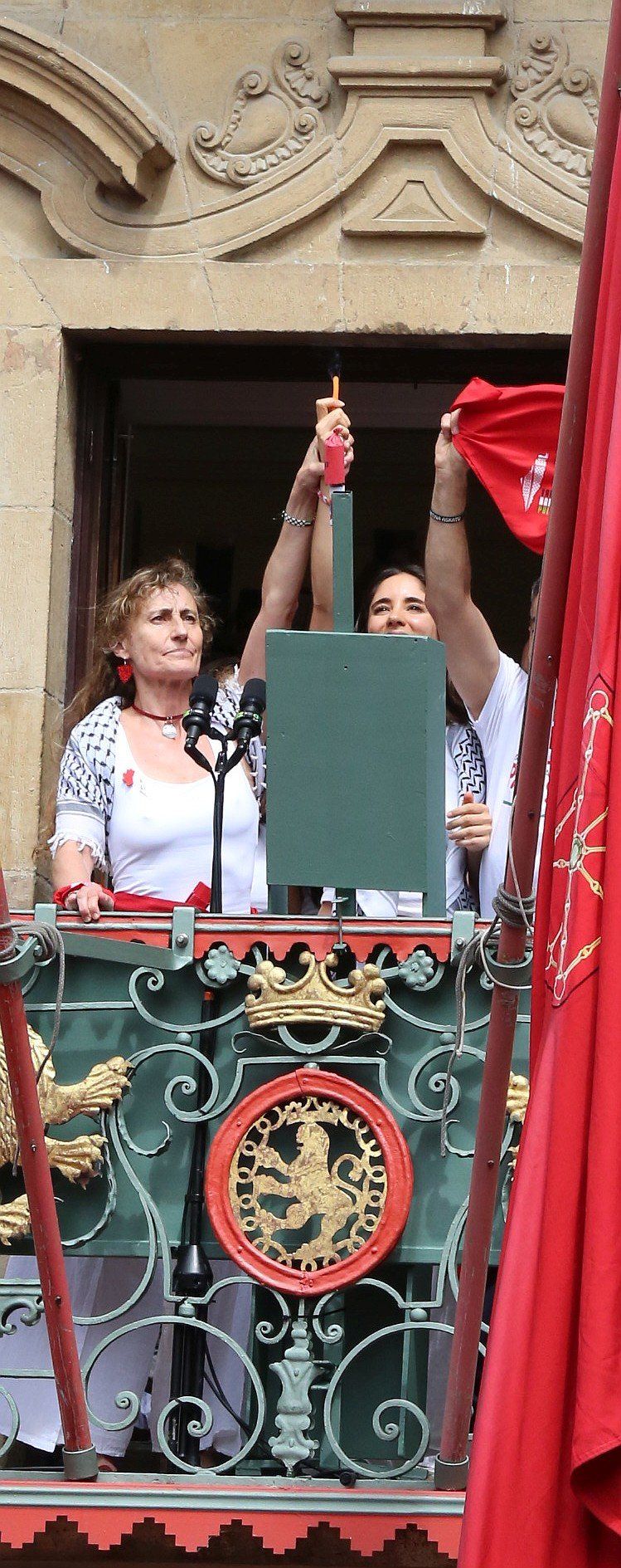 Fotos del  Chupinazo de San Fermín 2025 en Pamplona: ¡La fiesta más internacional se enciende con un grito solidario por Palestina!