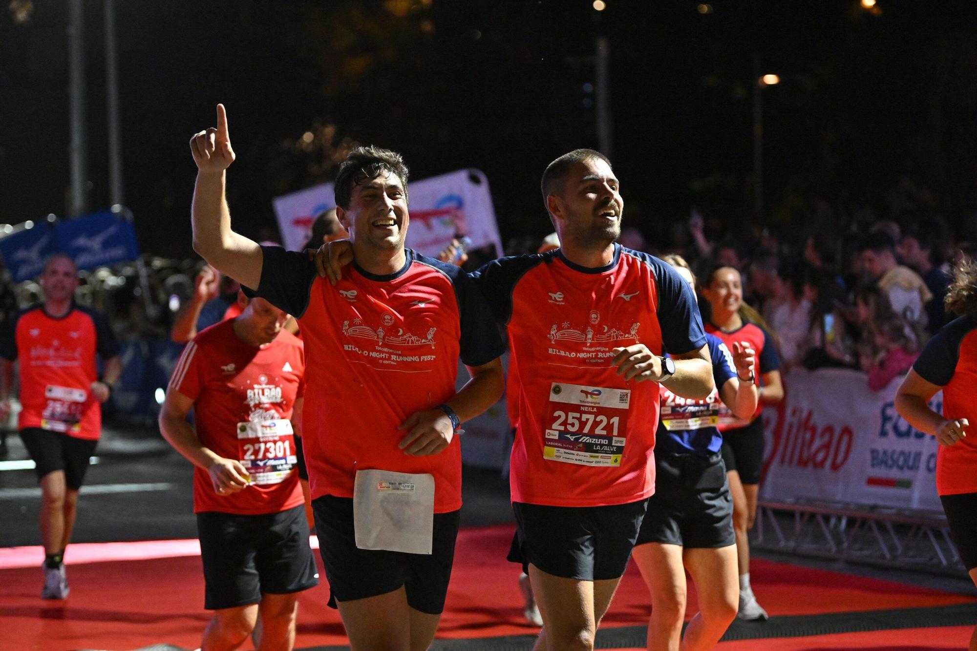 El Bilbao Night Marathon, en imágenes