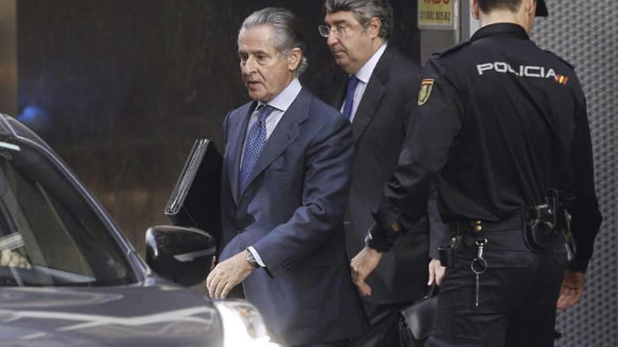 Blesa, a su salida de la Audiencia Nacional.