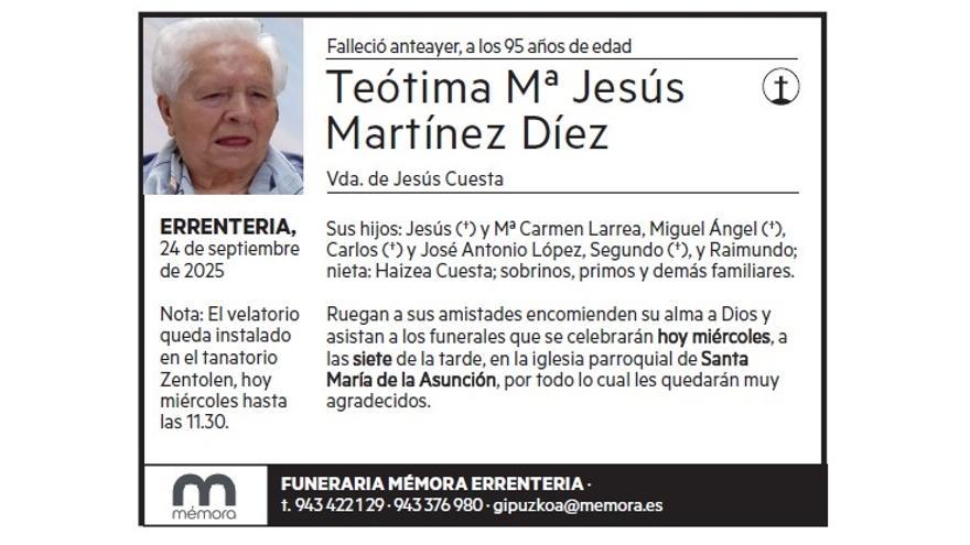 TEOTIMA Mª JESUS MARTINEZ DIEZ