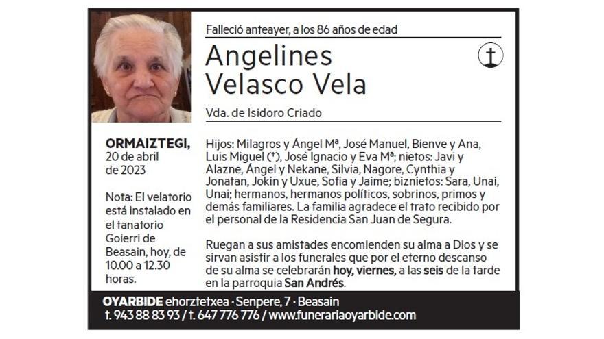 Angelines Velasco Vela