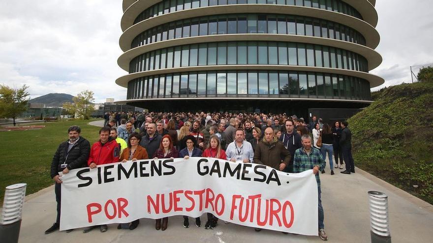 La plantilla de Siemens Gamesa se concentra “por su futuro”