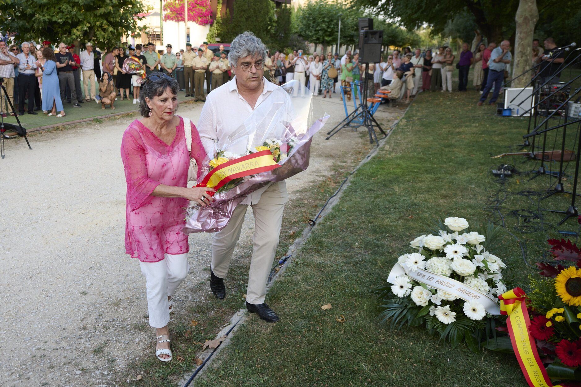Fotos del homenaje a Casanova en Berriozar en el 25 aniversario de su asesinato por ETA