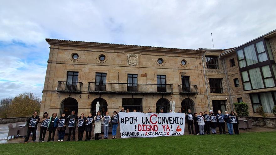 Los trabajadores del Parador de Argomaniz vuelven a movilizarse