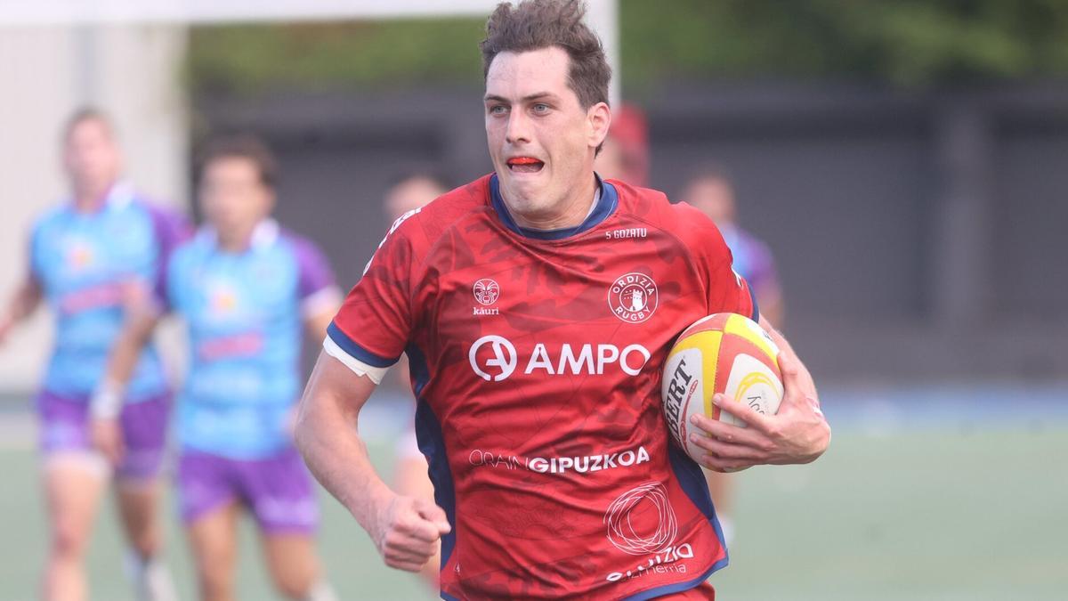 Damián -Chueco- Huber tuvo un buen debut con el Ampo Ordizia.