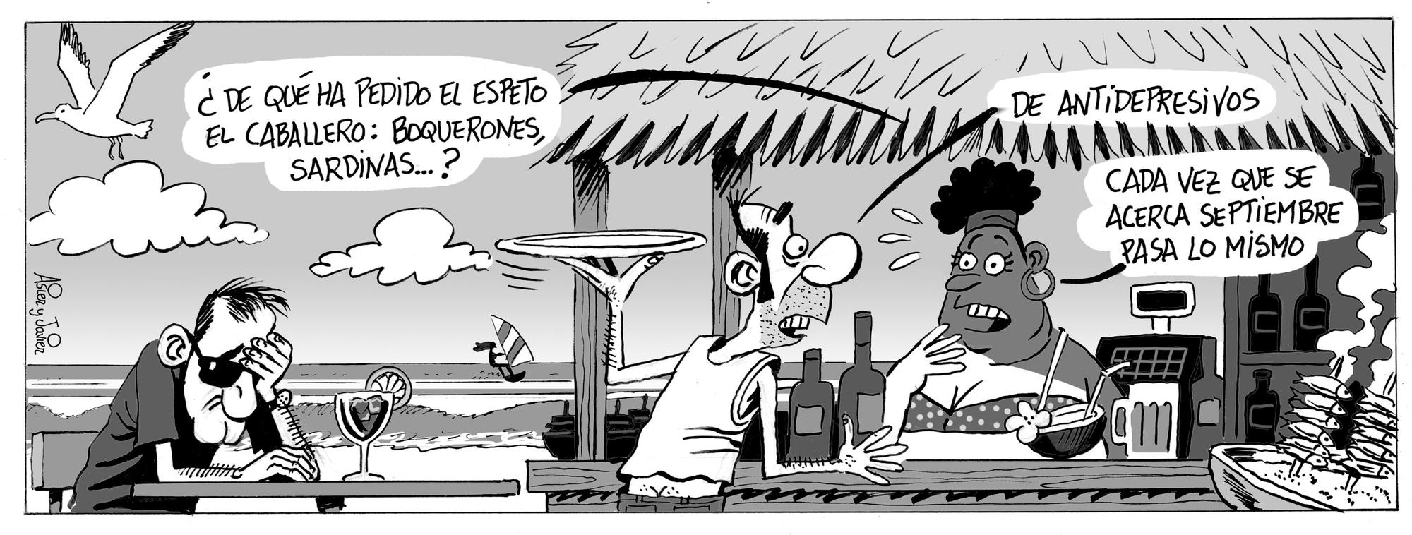 La tira de Asier y Javier del martes 26 de agosto de 2025