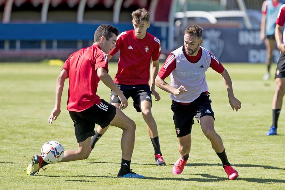 Entrenamiento de Osasuna en Tajonar el 19 agosto d