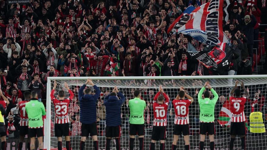 San Mamés vibra con la ofensiva rojiblanca