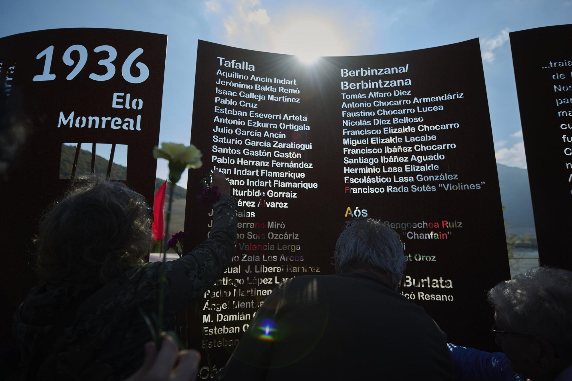 Homenaje anual en la Tejería de Monreal a las personas asesinadas en 1936