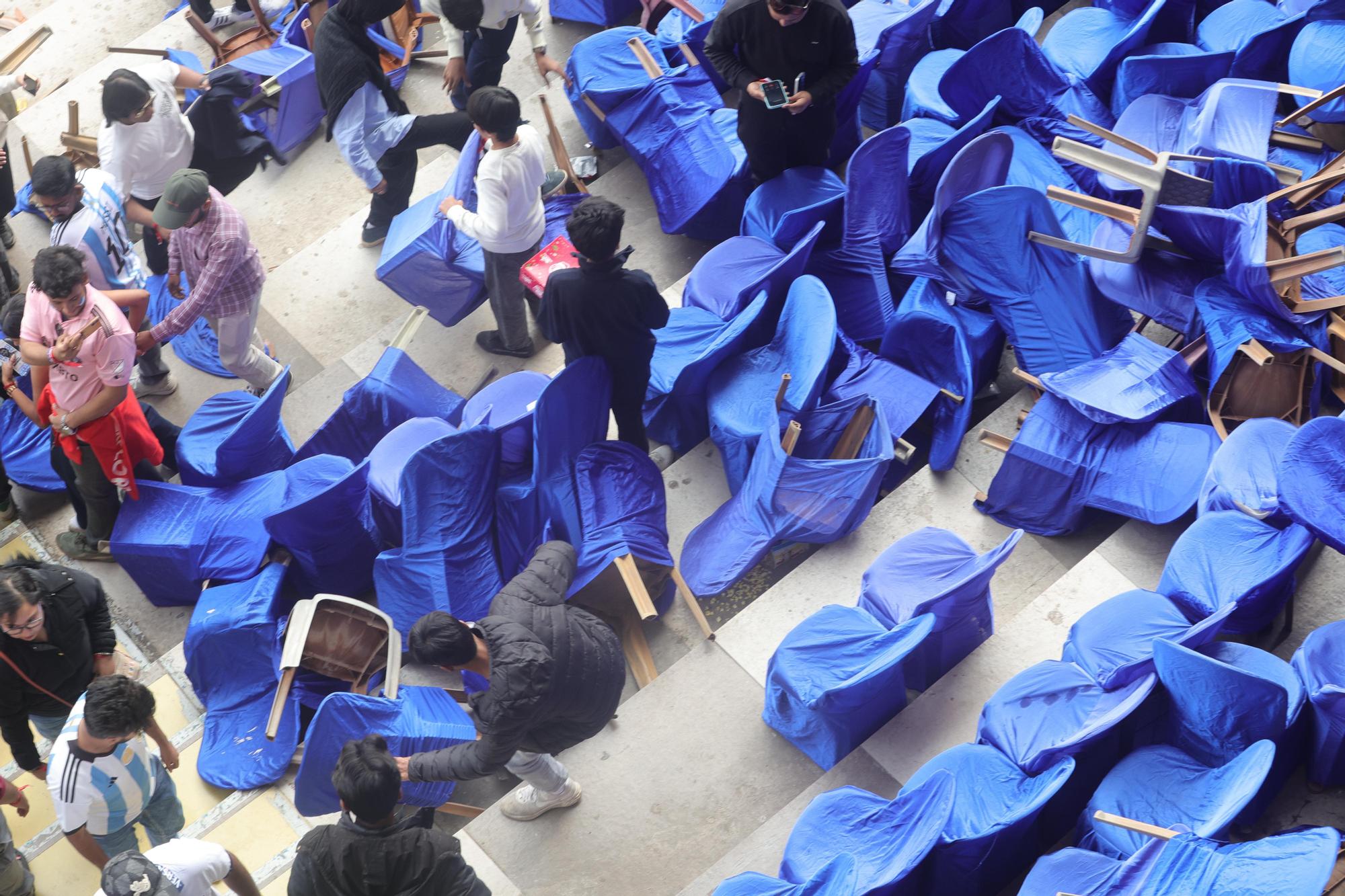 Imágenes de la visita de Messi a India