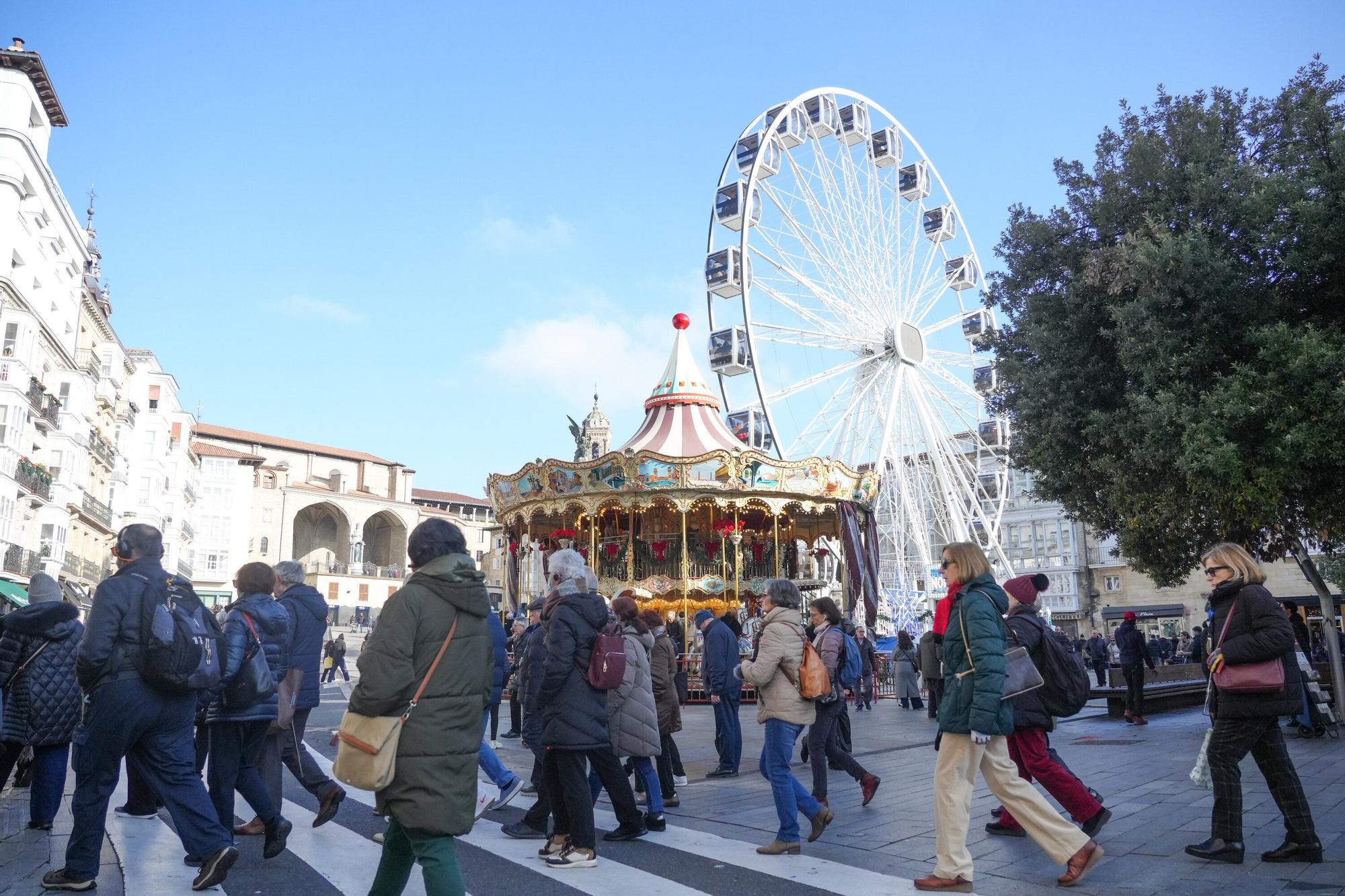 En imágenes: Vitoria disfruta de un domingo navideño
