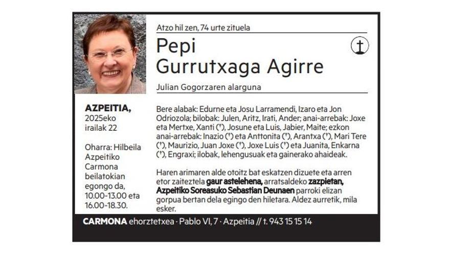 Pepi Gurrutxaga Agirre