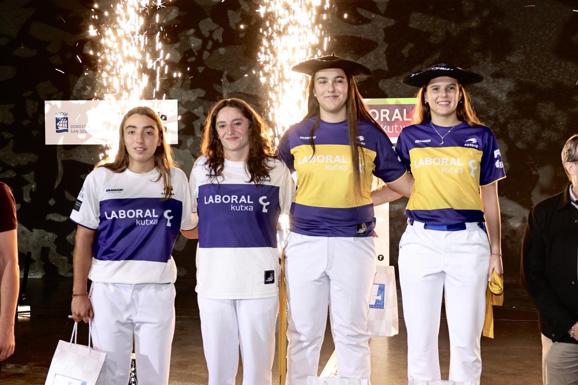 Barandika-López y Elaia-Maia, campeones de la Jai Alai League ante Urreisti-Basque y Sorozabal-Arai