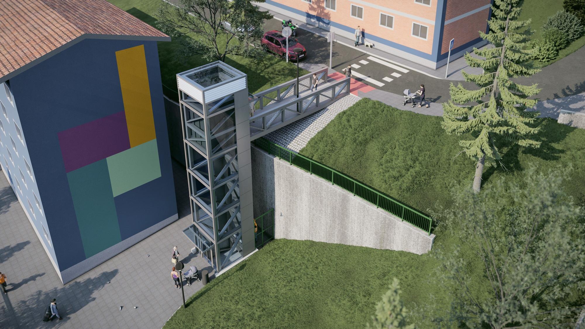 Dos ascensores verticales mejorarán la movilidad en Artazu Bekoa