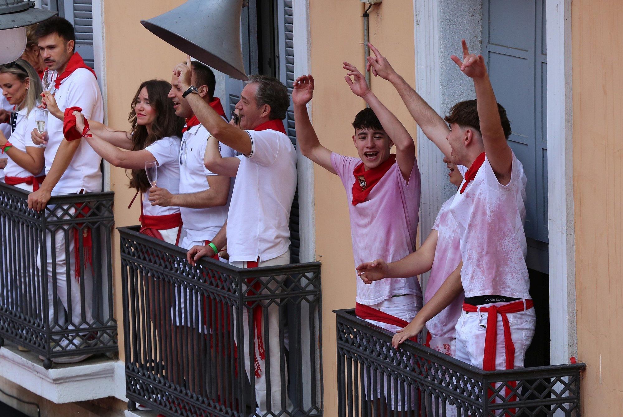 Fotos del  Chupinazo de San Fermín 2025 en Pamplona: ¡La fiesta más internacional se enciende con un grito solidario por Palestina!