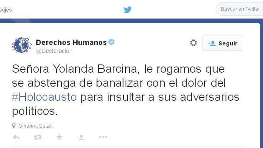 Barcina indigna a las redes sociales