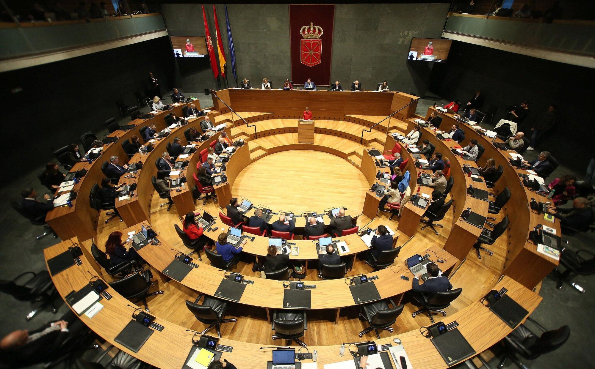 Fotos del debate del estado de la Comunidad foral de 2025