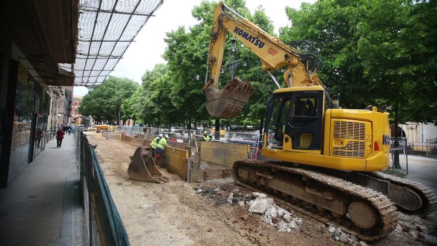 Asiron asegura que la transformación del Paseo de Sarasate avanza según lo previsto