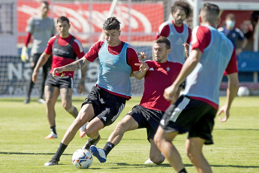 Entrenamiento de Osasuna en Tajonar el 19 agosto d