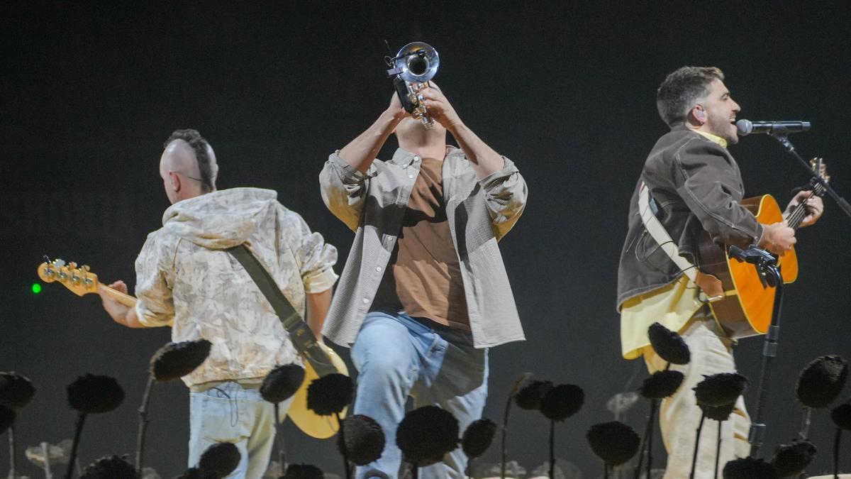 Un momento de la actuación de ETS.