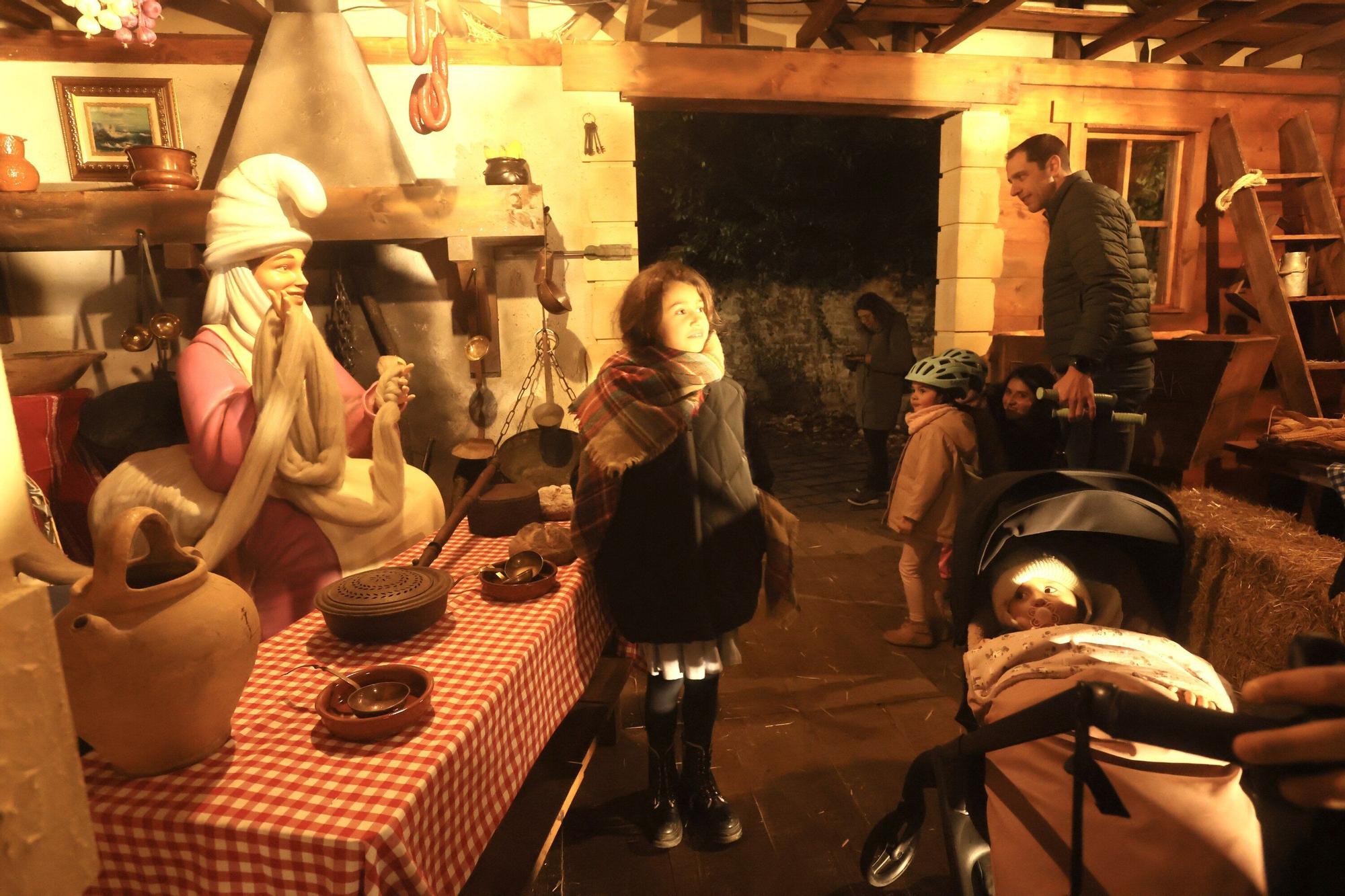 Olentzero se instala en su baserri en el Palacio Zulueta