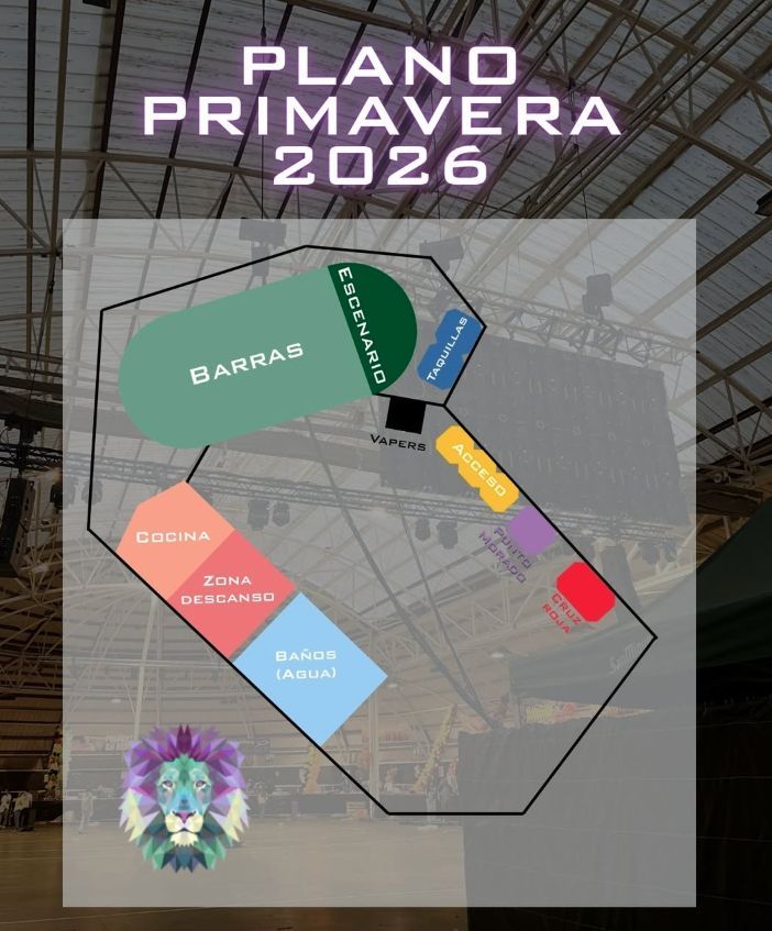 Plano de la Carpa de Primavera en la CD Amaya 2026.