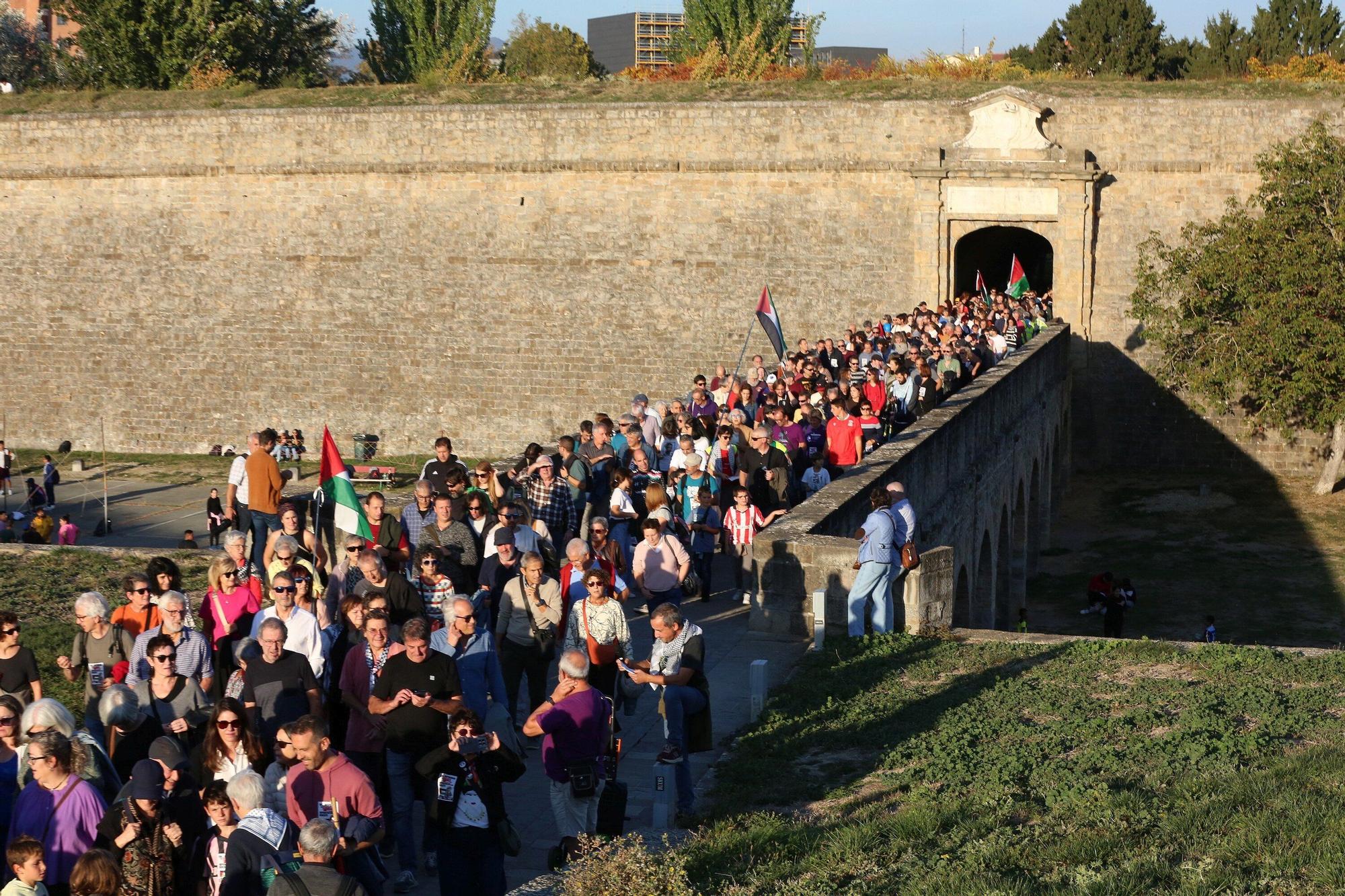 Una manifestación en Pamplona reclama el final del "colonialismo y la ocupación" en Palestina