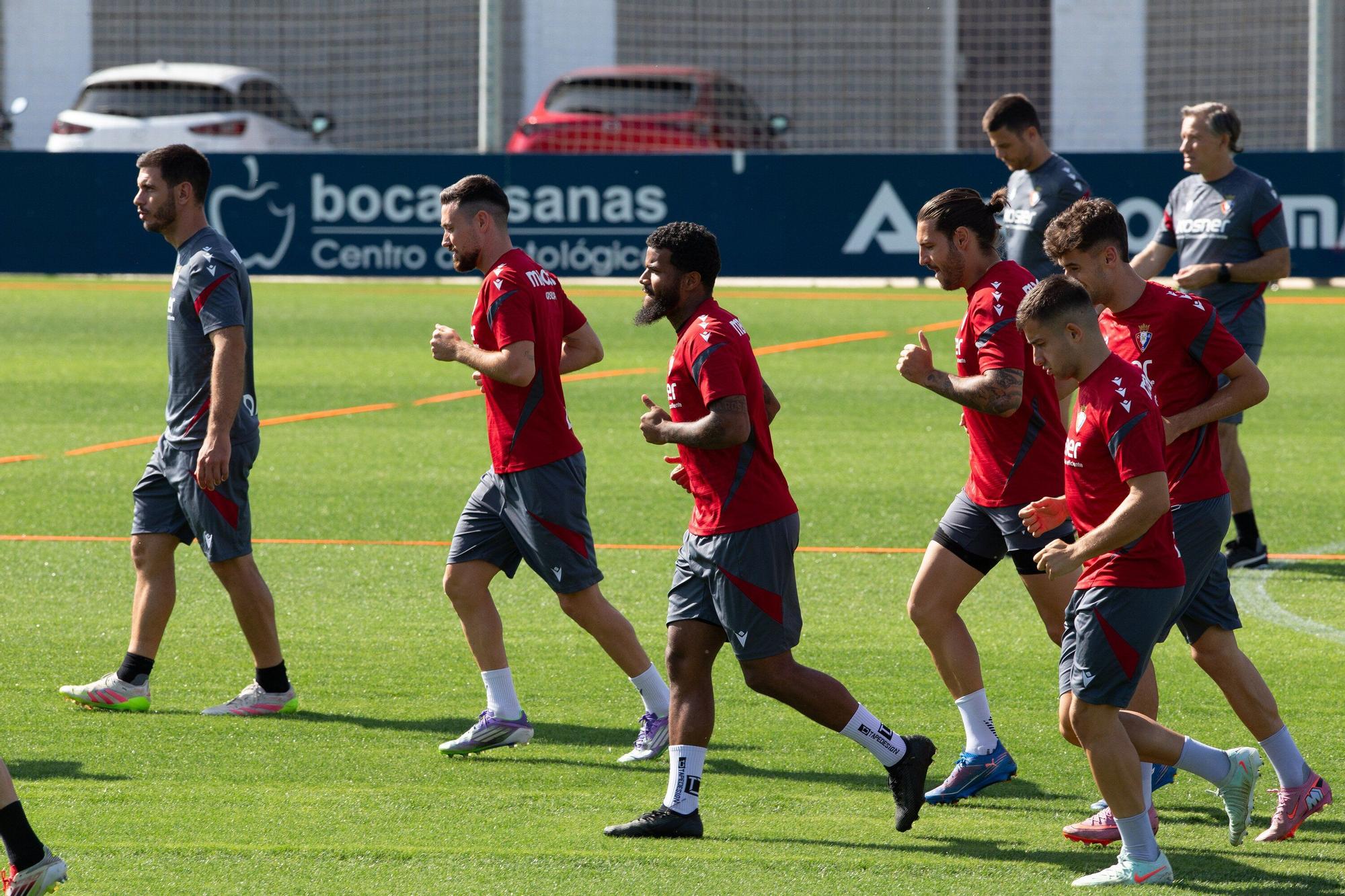 Fotos del entrenamiento de Osasuna en Tajonar del lunes 4 de agosto