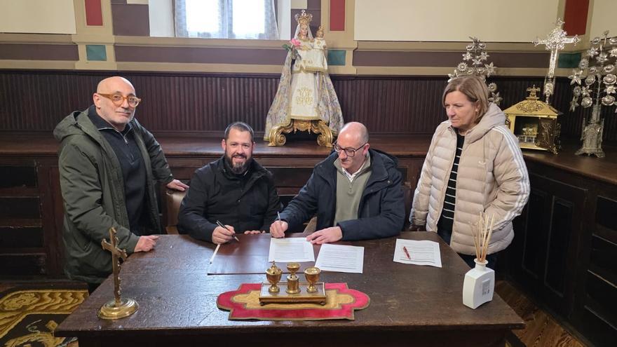 Convenio para mejorar la iluminación de la iglesia de San Miguel de Corella para las visitas turísticas