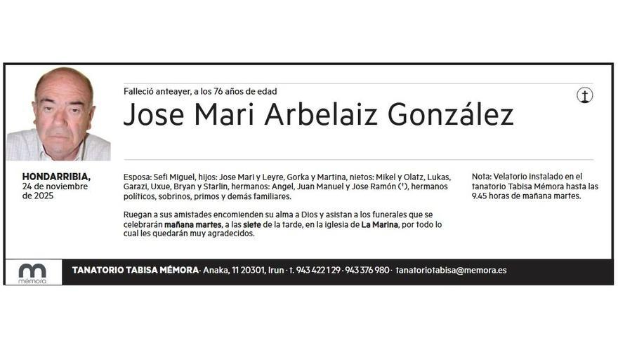JOSE MARI ARBELAIZ GONZALEZ