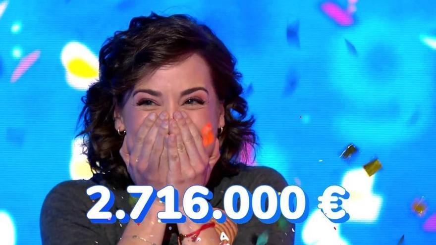 Rosa Rodríguez se hace con el mayor bote de la historia de 'Pasapalabra': 2.716.000 euros