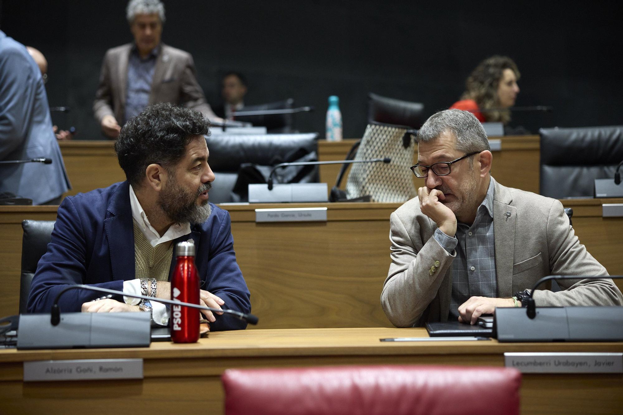 Fotos del pleno del Parlamento de Navarra (20 de noviembre de 2025)