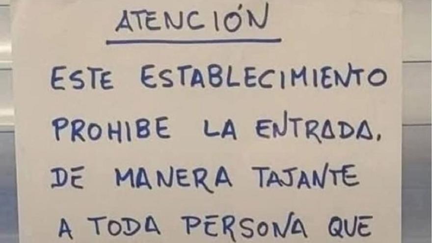 Un local prohíbe la entrada a quienes usen estas dos expresiones de moda