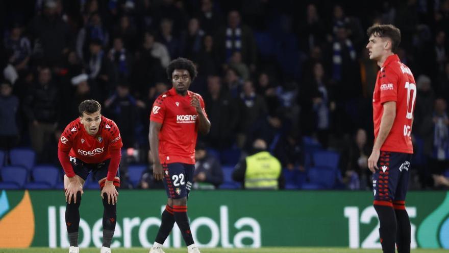 Osasuna no responde a la exigencia en Anoeta (3-1)