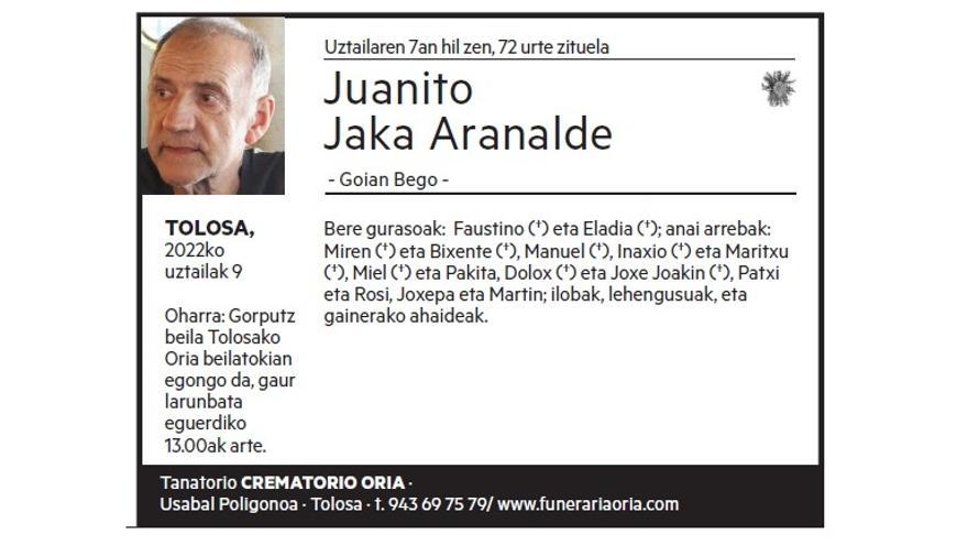 Juanito  Jaka Aranalde
