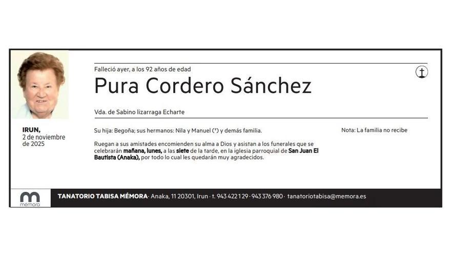 Pura Cordero Sánchez