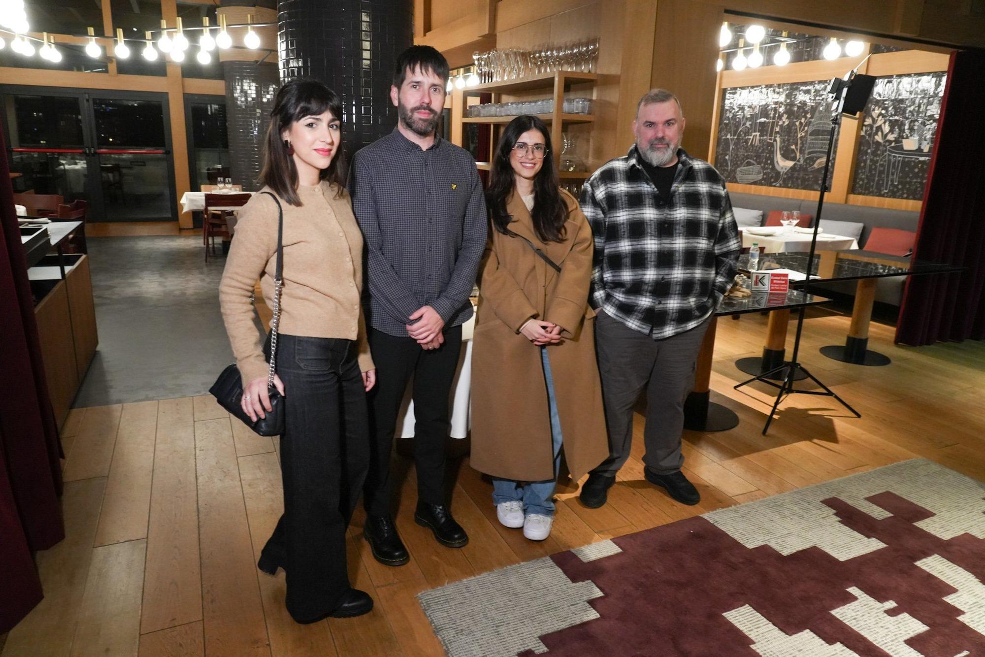 Macarena Mínguez y Joseba Vela, de Alma Botxera; Cristina Sánchez y Óscar Rodríguez.