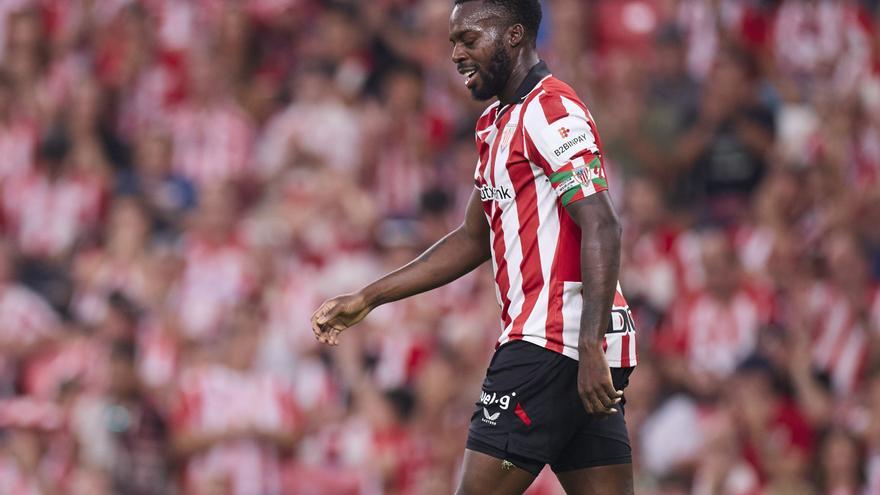 Iñaki Williams reacciona a los rivales del Athletic en la Champions League