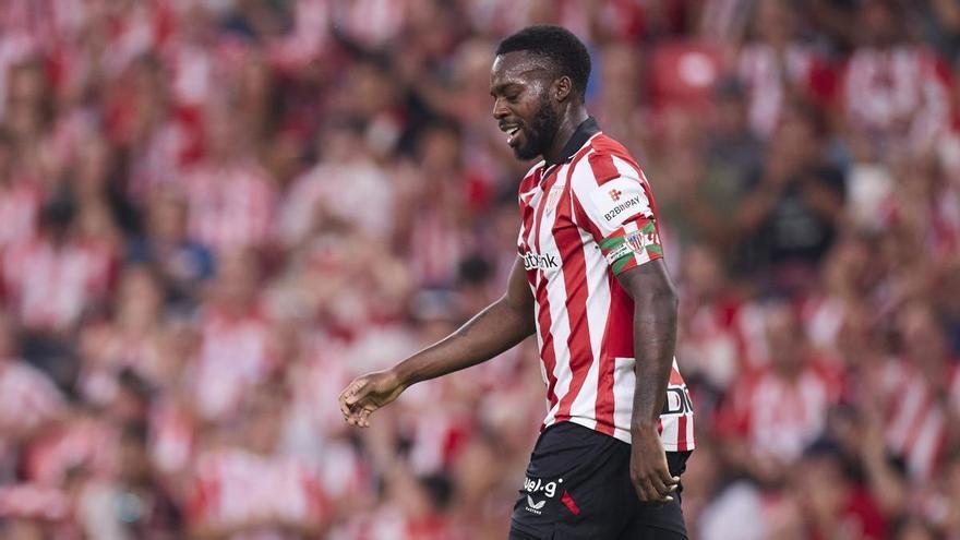 Iñaki Williams reacciona a los rivales del Athletic en la Champions League